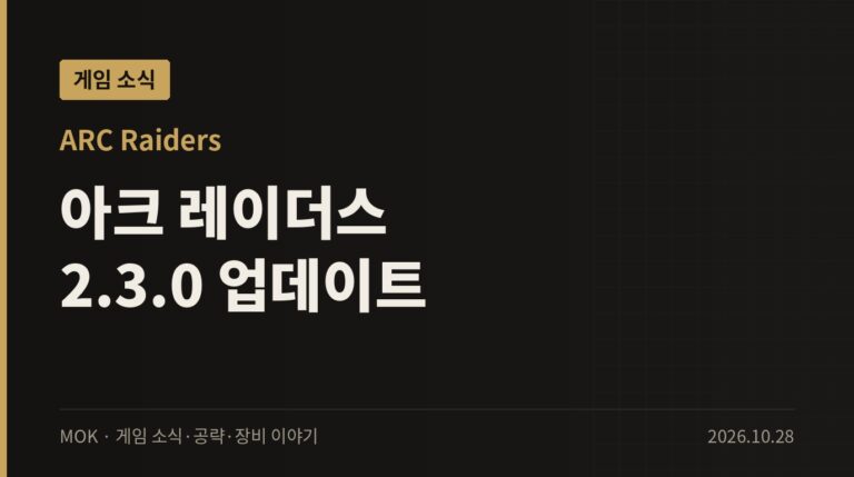 ARC Raiders 2.3.0 업데이트 정리 — Noxious Set, 무기 밸런스 조정