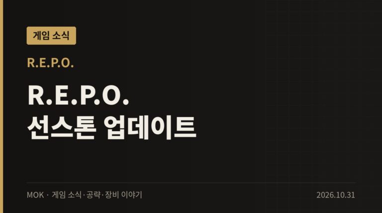 R.E.P.O. v0.5.0 선스톤 업데이트 — 신규 맵·게임패드·21개 언어